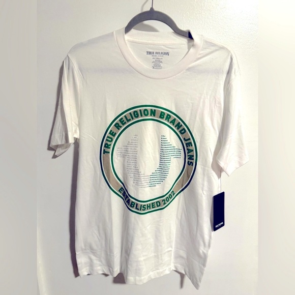 True Religion Other - 💥True Religion White and Green Graphic Tee